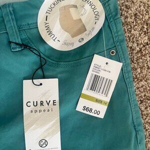 NWT Curve Appeal Minimalist Jegging Womens 14/32 Color Sea Angel Tummy Tucking